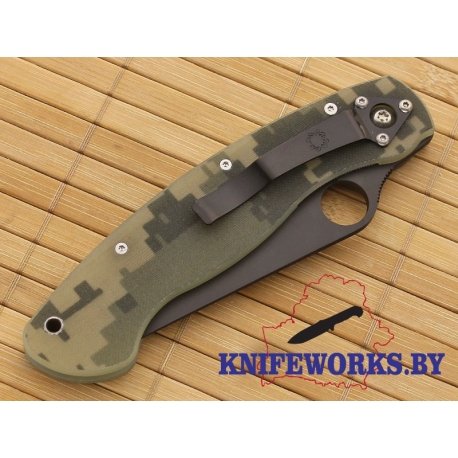 Spyderco Military CAMO черный клинок