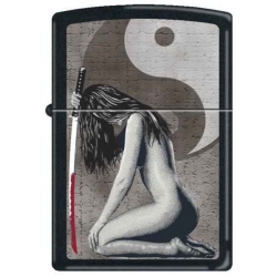 Zippo Woman Sword Black Matte