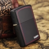 Zippo Black Matte with border