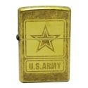 Zippo U.S. Army Logo Antique Brass Lighter