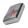Zippo Z Flame Logo Emblem, Brushed Chrome