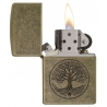 Zippo Tree of Life, Antique Brass