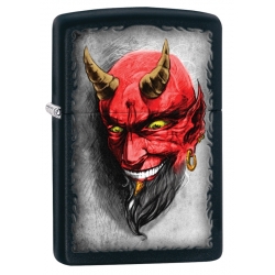 Zippo Tattoo Red Devil Horns