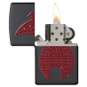 Zippo Bling Flame Emblem, Black Matte