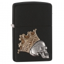 Zippo Royal skull Black Matte