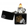 Zippo Royal skull Black Matte