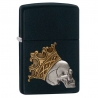 Zippo Royal skull Black Matte