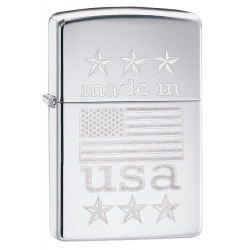 Zippo Made in USA With Flag