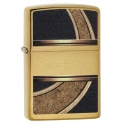 Zippo Gold and Black Brushed Brass