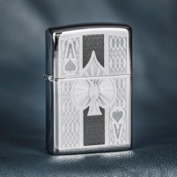 Zippo Ace High Polish Chrome