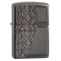 Zippo Armor Deep Carved Design - Black Ice