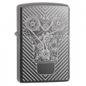 Zippo Engraved Motor - Black Ice