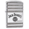 Zippo Jack Daniels Deep Carved Armor High Polish Chrome