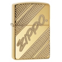 Zippo "Deep Carved Armor" High Polish Brass