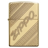 Zippo "Deep Carved Armor" High Polish Brass