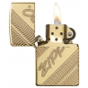 Zippo "Deep Carved Armor" High Polish Brass