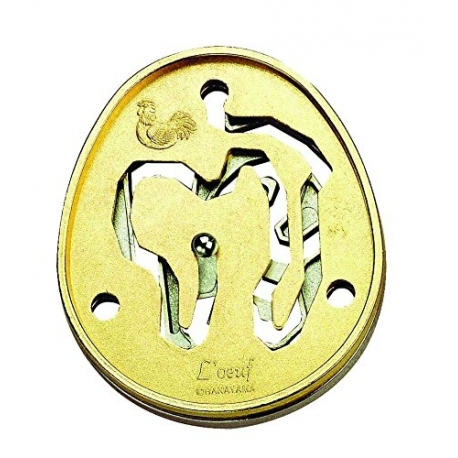 L'OEUF Hanayama Cast Metal Brain Teaser Puzzle (Level 4)