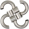 GALAXY Hanayama Cast Metal Brain Teaser Puzzle (Level 3)
