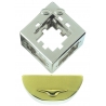 CUBY Hanayama Cast Metal Brain Teaser Puzzle (Level 3)