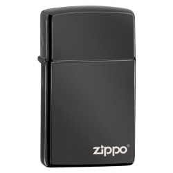 Zippo Slim® High Polish Black Logo