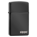 Zippo Slim® High Polish Black Logo