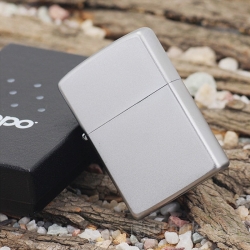 zippo satin chrome 205