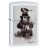 Zippo "Spazuk-Monkey With a Bird" White Matte