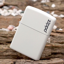 Zippo White Matte with Zippo Logo