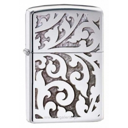 Zippo High Polish Chrome Filigree
